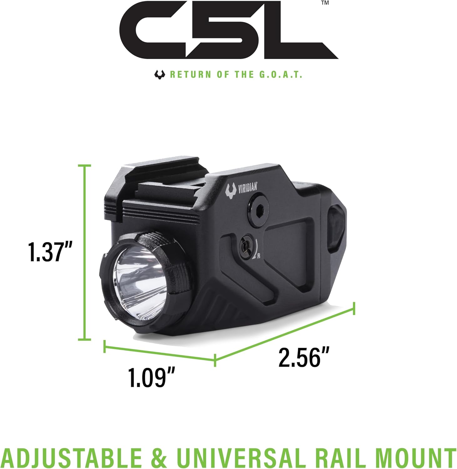 Viridian Universal C5L Laser with Tactical Light