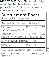 Vista 5 de Metabolic Maintenance 5-HTP (5-hidroxitriptófano), 100 mg - Suplemento de apoyo al estado de ánimo con vitamina C y vitamina B6 para el metabolismo