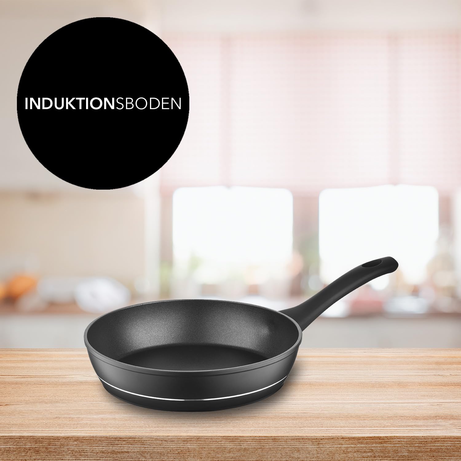 Florina Aluminium Bratpfanne 28 cm Durchmesser I Universalpfanne DELUX Antihaftbeschichtet I Anti-Kratz Pfanne mit Induktionsboden I Geeignet für Induktionsherd – Bild 2