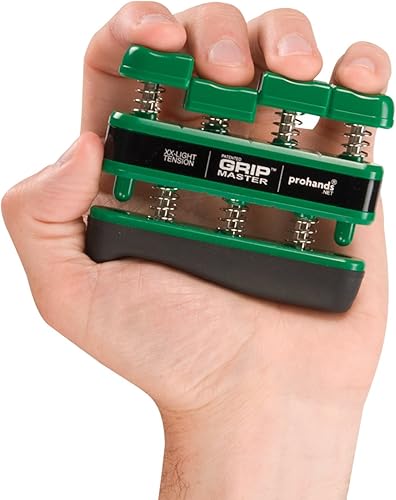 Miniatura 3 de Prohands Gripmaster ejercitador de mano, ejercitador de dedos (fortalecedor de agarre de mano), con resorte, sistema de pistón de dedo, aísla y