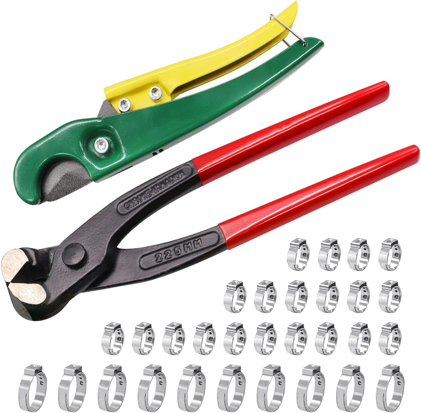 mankk PEX Pipe Clamp Cinch Tool Ear Clamp Pliers With Pipe Cutter,20