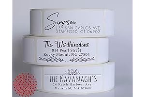 Effortless Return Address Labeling: Personalized Custom Stickers on Rolls (250-500 Labels)