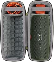 Vista 2 de co2CREA Funda de viaje dura de repuesto para JBL Charge 4 / Repuesto para altavoz Bluetooth impermeable JBL Charge 5 (Funda verde)