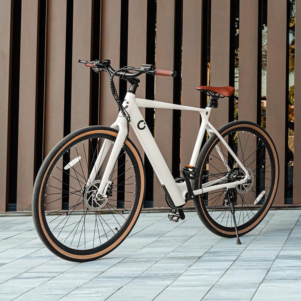 Cecotec Elektro-Stadtfahrrad City Sprint, 250W, 28-Zoll-Räder, 70 km Reichweite, 360 Wh Batterie, Shimano Altus 8-Gang-Schaltung und Doppel-Hydraulikbremsscheiben