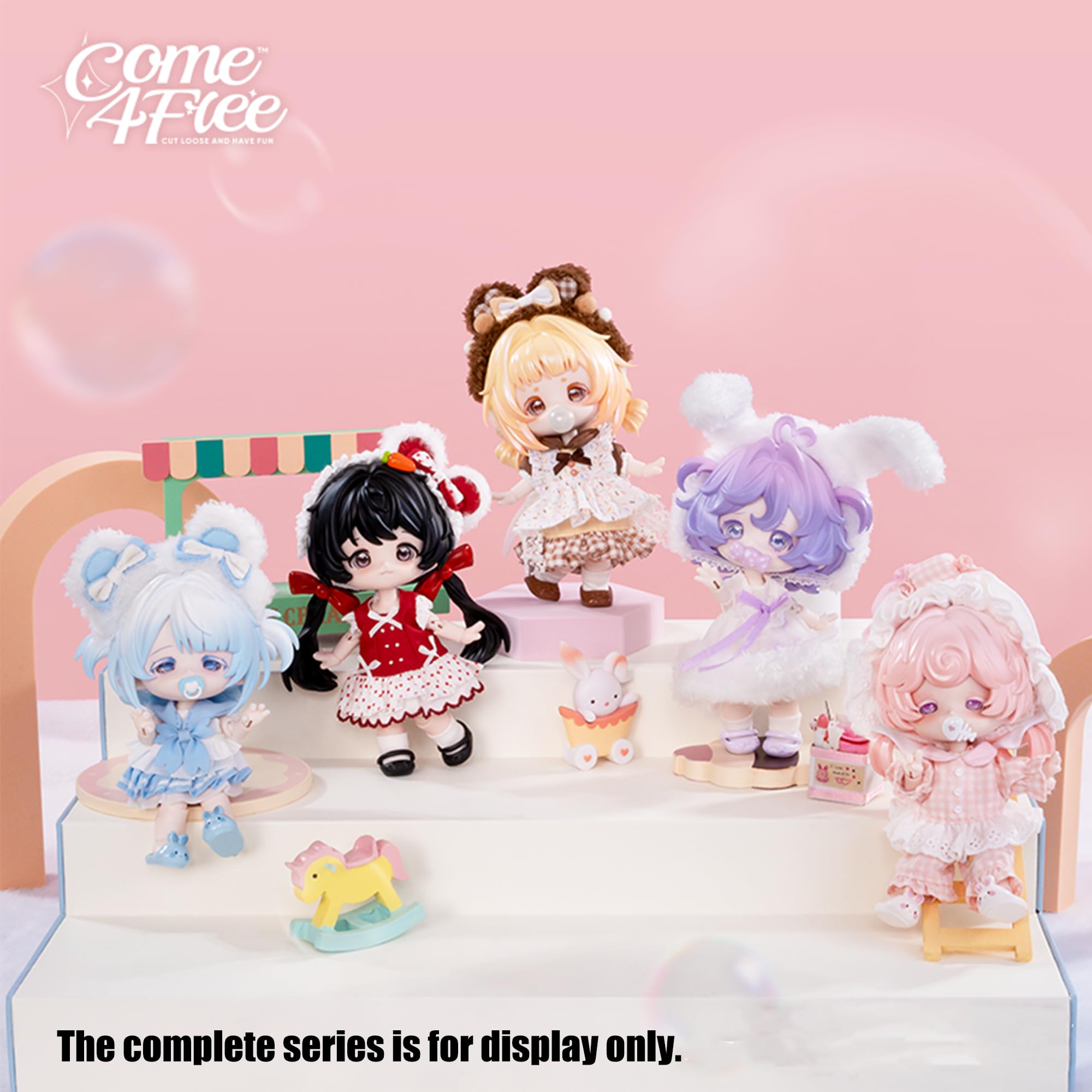 TOYVERSE COME4FREE BJD Bonnie, seria czwartej generacji pasztetów marzeń, KeKeFu, Collector's Edition, 1 szt./16 cm, lalka BJD, ruchome lalki z ubrankami dla lalek, prezent urodzinowy, 15+