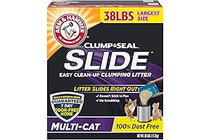 Slide Cat Litter: Clumping Multi-Cat, 38 lbs.