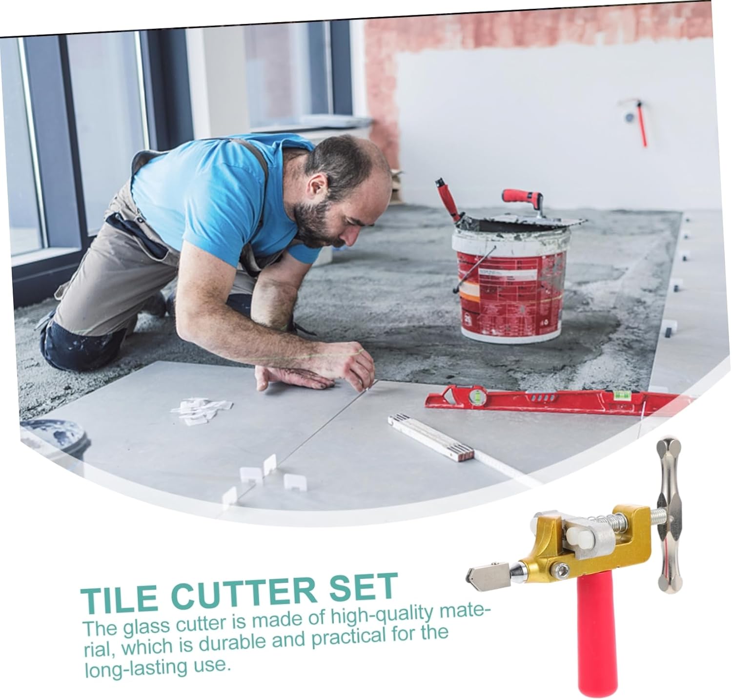 2 Sets Tile Cutting Ceramic Tile Cutter Tile Cutters Roller Tile Divider Tile Glass Opener Tile Glass Cutter Glass Cutter Kit Roller Glass Cutter Hand Holding Plastic
