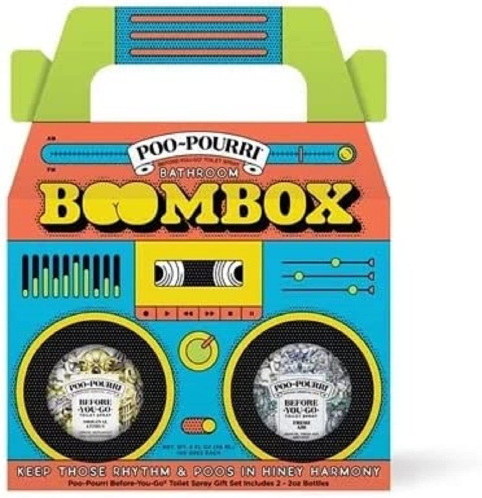 Before-You-Go Toilet Spray, Bathroom Boombox, Gift Set Variety 2 Fl Oz - Original Citrus and Fresh Air