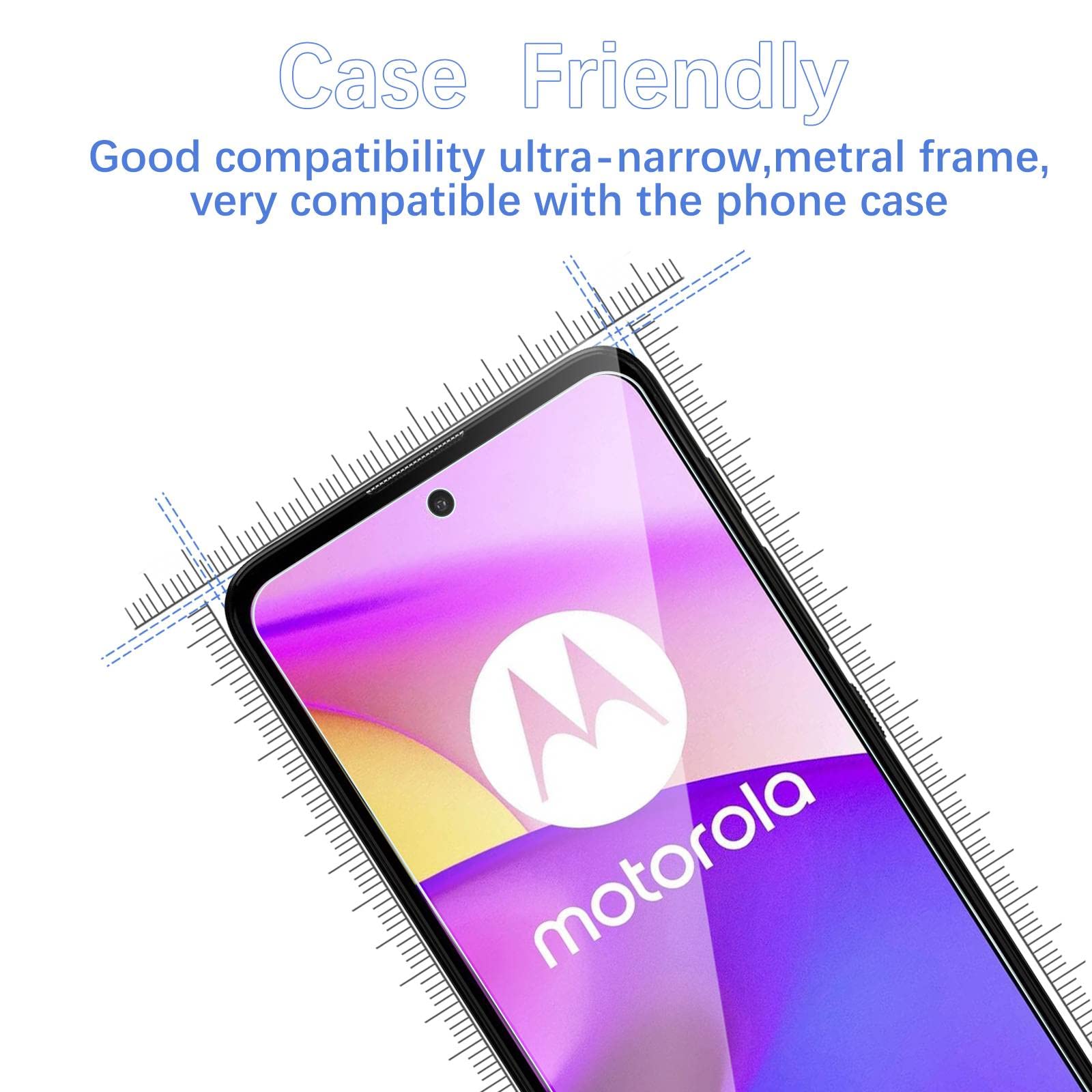 3 Pezzi Pellicola In Vetro Temperato Per Motorola Moto E40 – Durezza 9H, Anti Graffio E HD