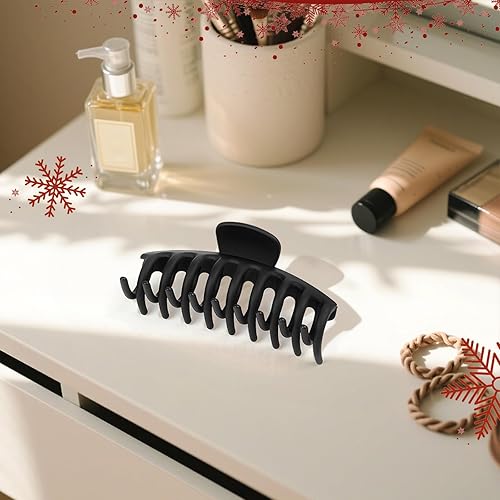 Miniatura 63 de TOCESS Paquete de 8 pinzas grandes para el cabello para mujer, pinzas de garra grandes para cabello fino y rizado, agarre fuerte de los años 90