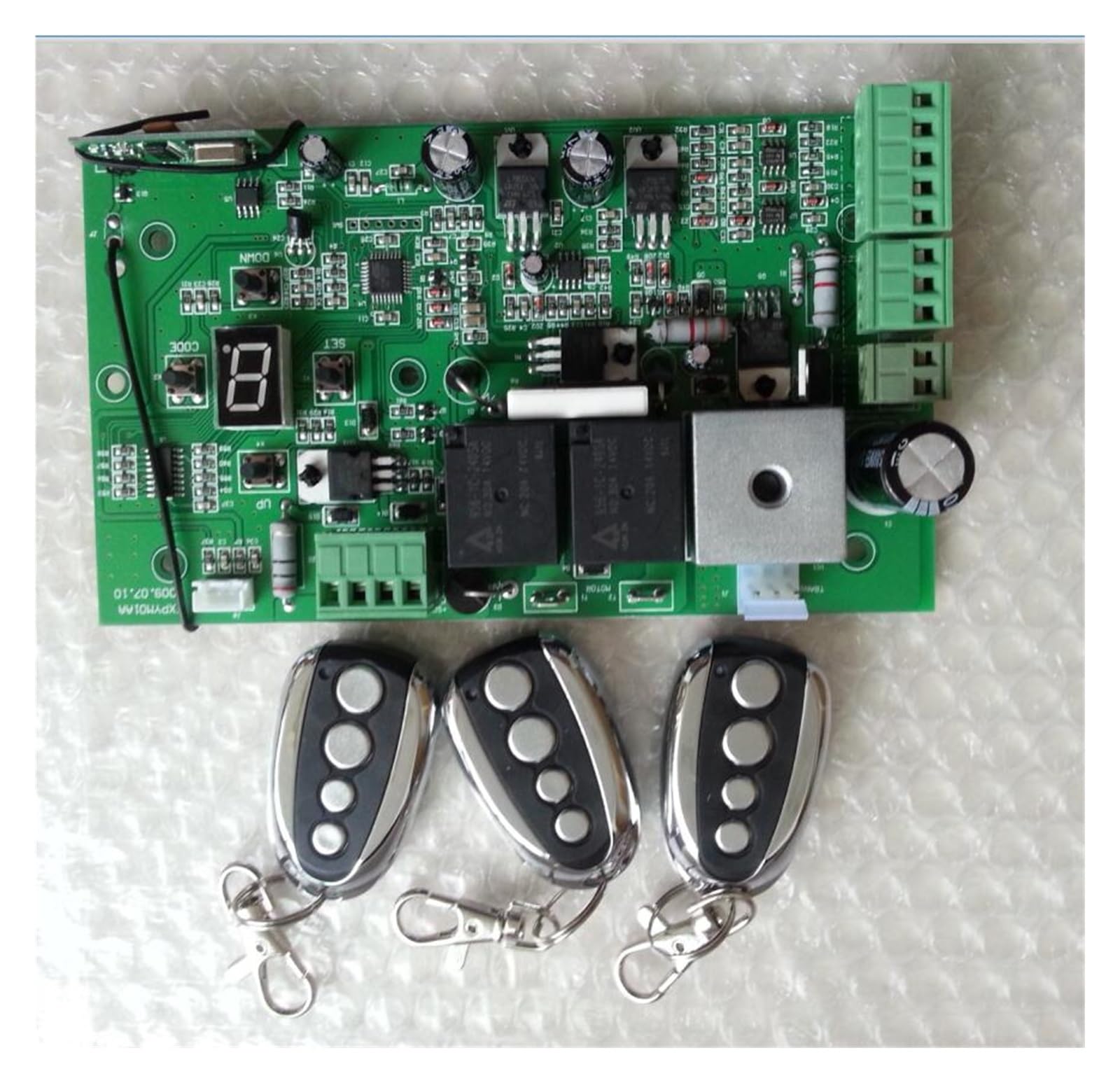Carte mère contrôleur moteur CC : réparez votre automatisme de portail coulissant 3 télécommandes