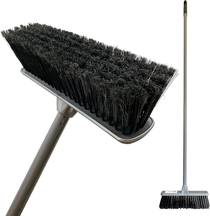 Soft Sweeping Brush Indoor Broom Stylish Silver Kitchen Broom Ideal