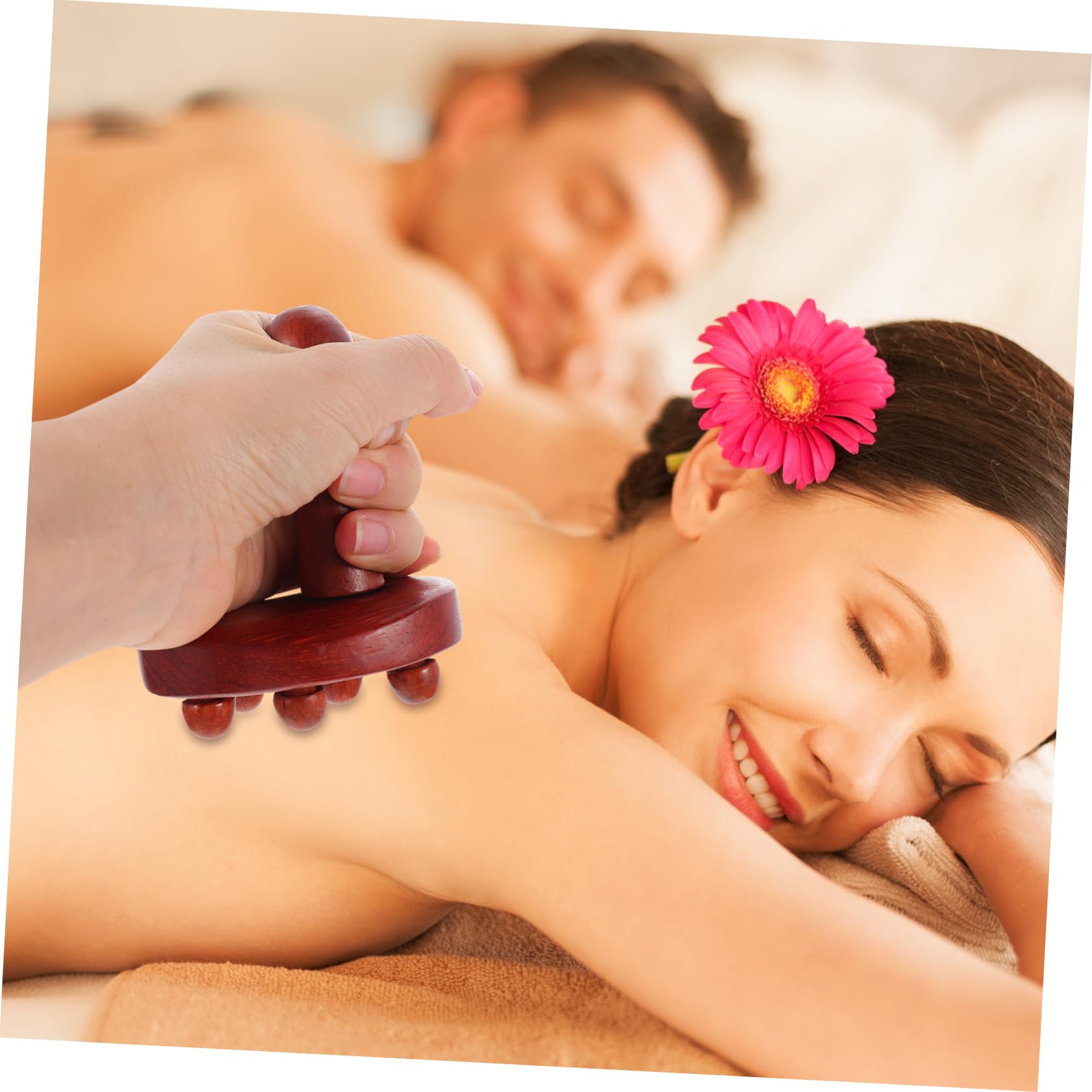 TOVINANNA 1pc Particle Massagers for Feet Massagers for Neck Scalp Roller Wooden Massage Roller Roller Muscle Roller Spa Fitness Manual Scroll Wheel Fragrant Wood