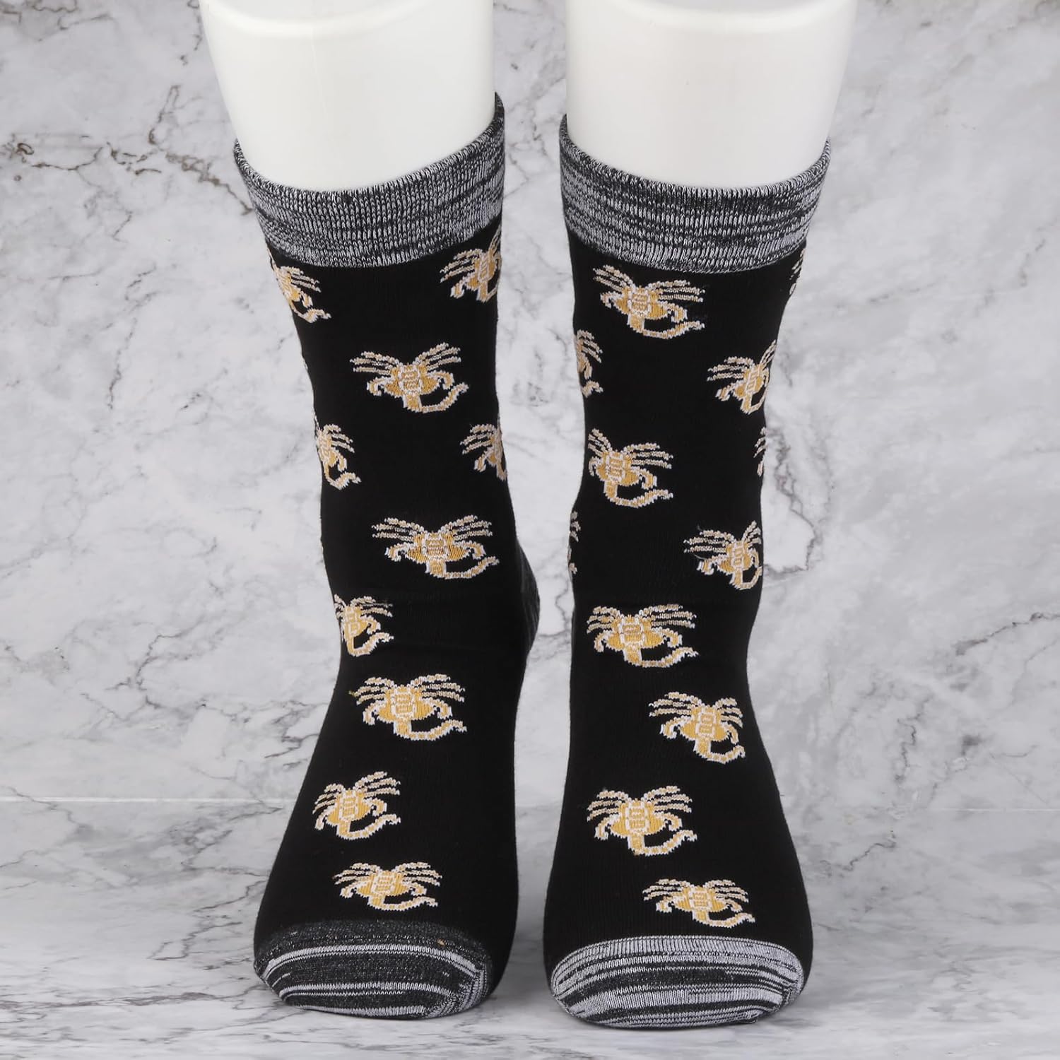 JXGZSO Movie Socks Horror Lover Gift I Like Your Face Monster Socks Horror Movie Series Gift - Image 4