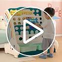 Image of 2 in 1 book shelf Cabinet for kids with toy organizers storage box for Home front facing display Storage bookshelf Rack for kid , 2‑Tier book shelves for kids with Storage Bin for Playroom Montessori