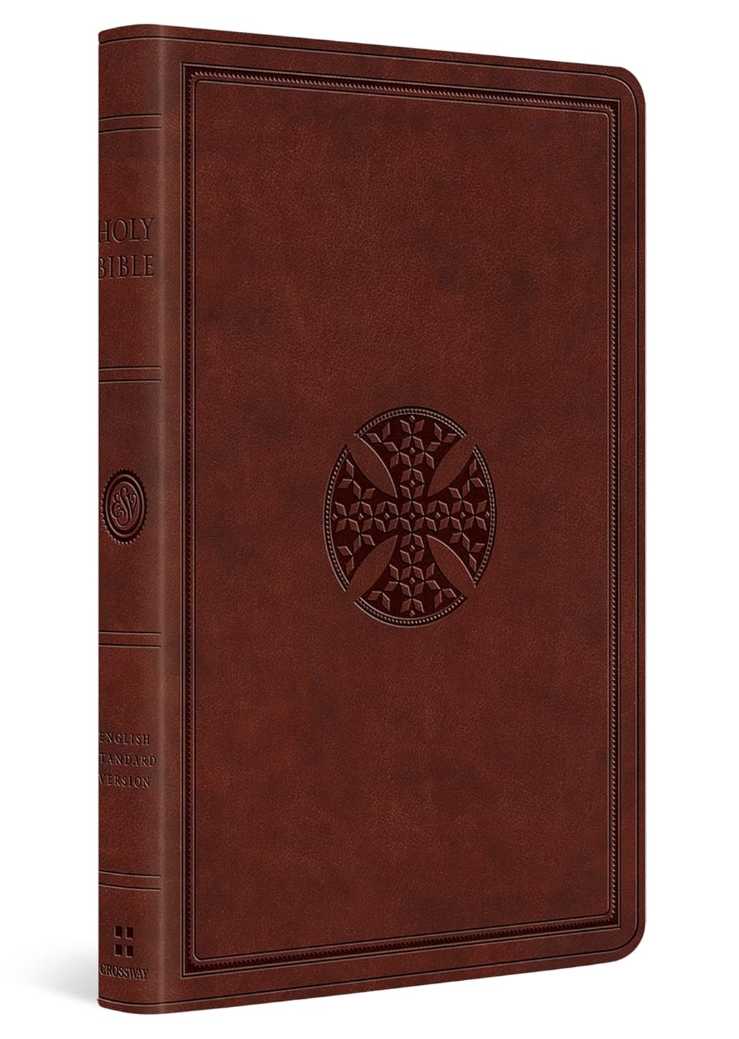 ESV Value Thinline Bible (TruTone, Brown, Mosaic Cross Design)