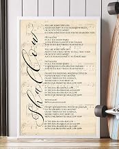 Shallow Lyrics Portrait Poster Print (12" x 18")