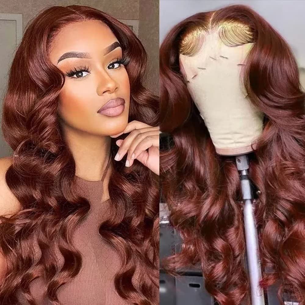MISSY 16” DARK AUBURN SHORT Lace Front Wig *NWT*? MISSY 16” DARK AUBURN SHORT Lace Front Wig *NWT*? main image 3