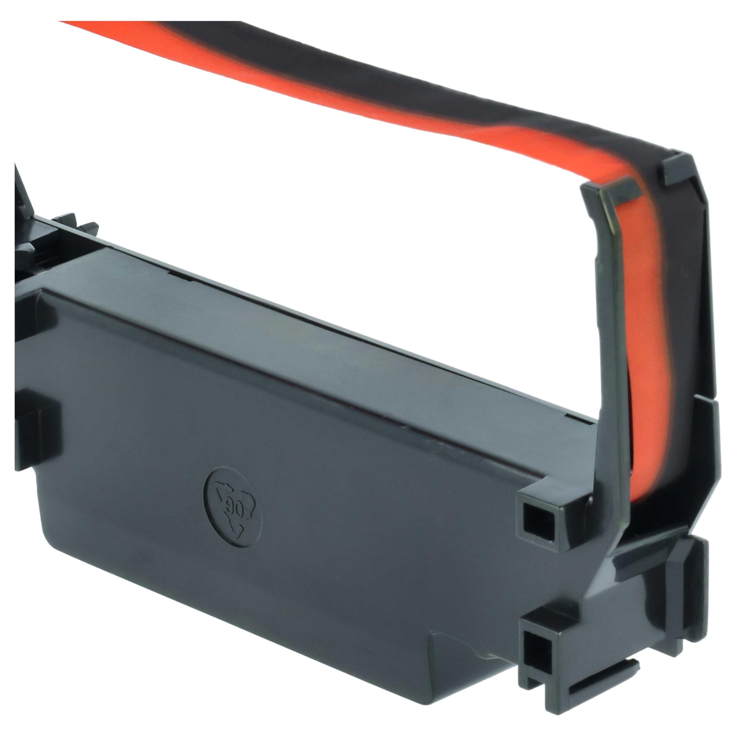 vhbw 10x Farbband Schriftband kompatibel mit Bixolon SRP 275, SRP 270 Nadeldrucker, Bondrucker - Schwarz, Rot