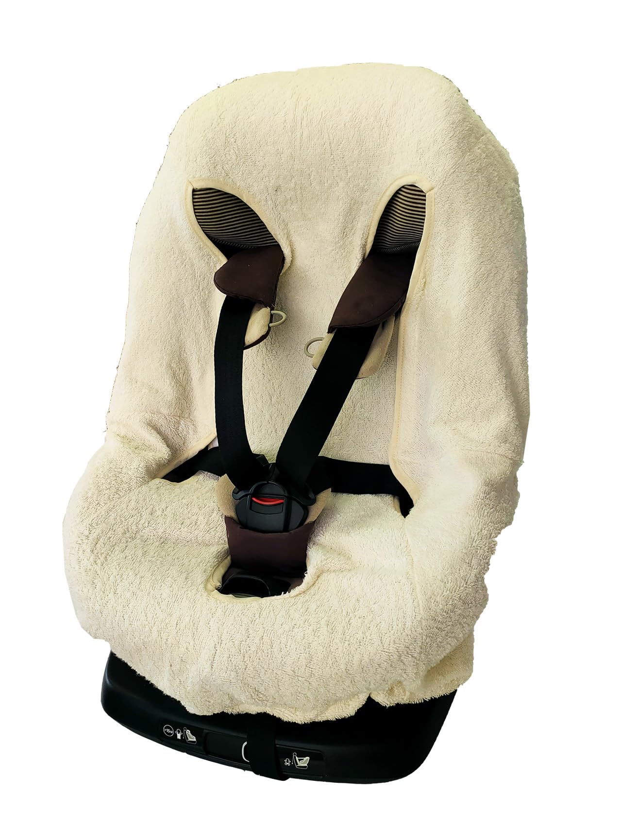 Bubabù Terry Cloth Car Seat Cover Yellow