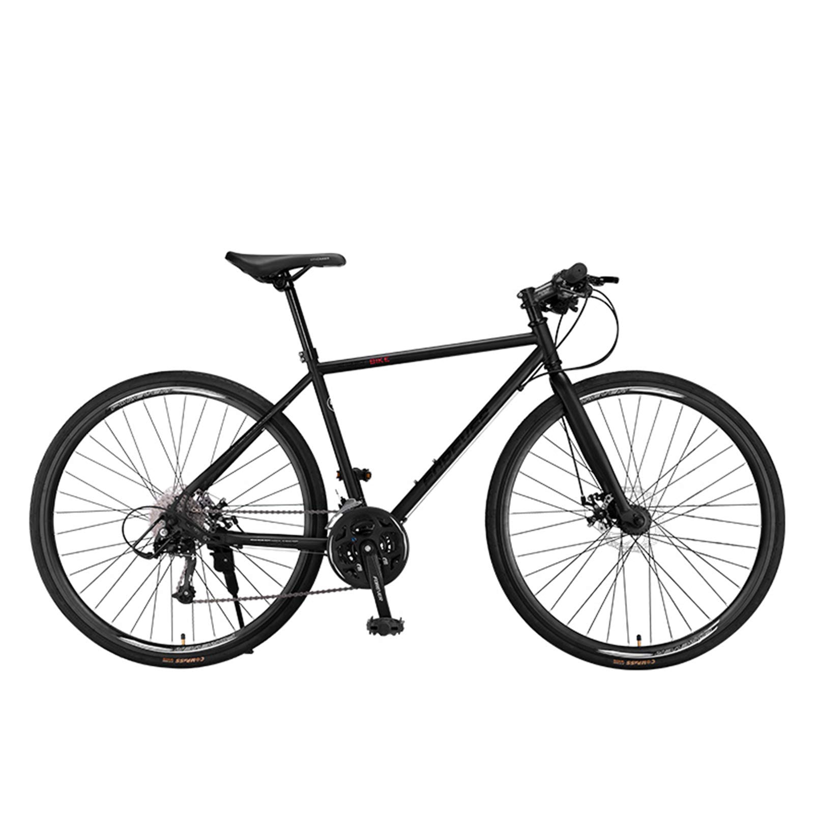 Amazon | ロードバイク 700c 自転車 ブラック 30段変速 軽量 アルミ 