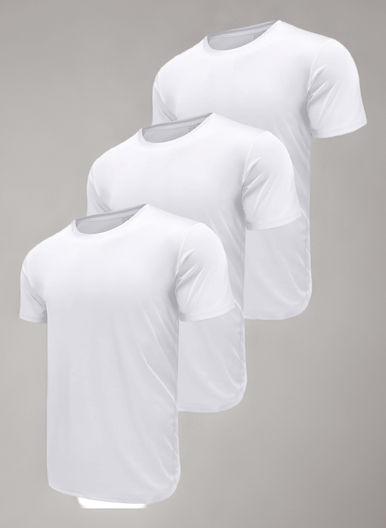 1 or 3 Pack T Shirts for Men, Moisture Wicking Dry-Fit Fitness Sport Shirts, Athletic Running Gym Workout Short Sleeve Tee Shirts for Men