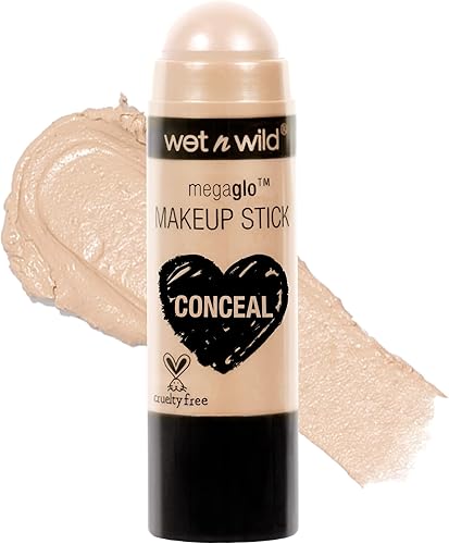 Miniatura 4 de Wet n Wild MegaGlo Conceal & Contour Highlighter Stick & MegaGlo - Barra de maquillaje para ocultar y contornear neutro, sigue tu bisque y MegaGlo -