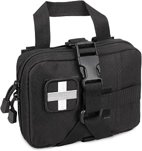 LIVANS Tactical EMT Pouch, Rip Away Molle Medical Pouches IFAK Tear-Away First Aid Kit Emergency Survival Bag for Travel Outdoor Hiking