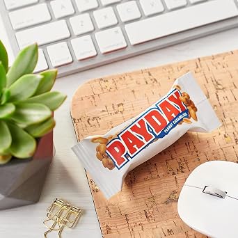 PayDay Fun Size Candy Bars - 40 Snack Size Candy Bars - Bulk PayDay Peanut & Caramel Candy - Bulk Candy Perfect for Parties and Office Snacks