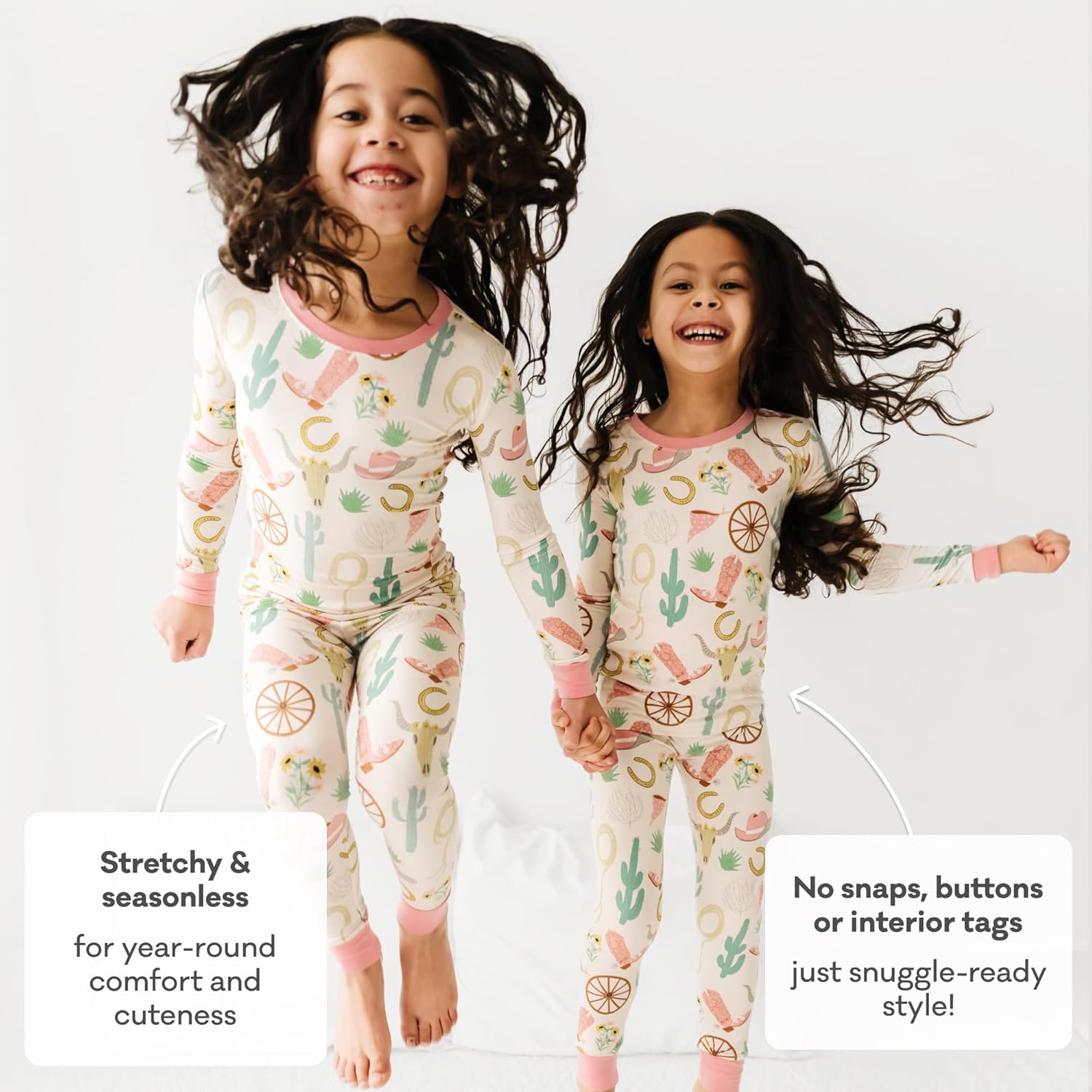 Little Sleepies Two-Piece Pajama Set for Boys & Girls, Soft Viscose from Bamboo Toddler Pajamas for Kids, Family Matching PJs - Image 7