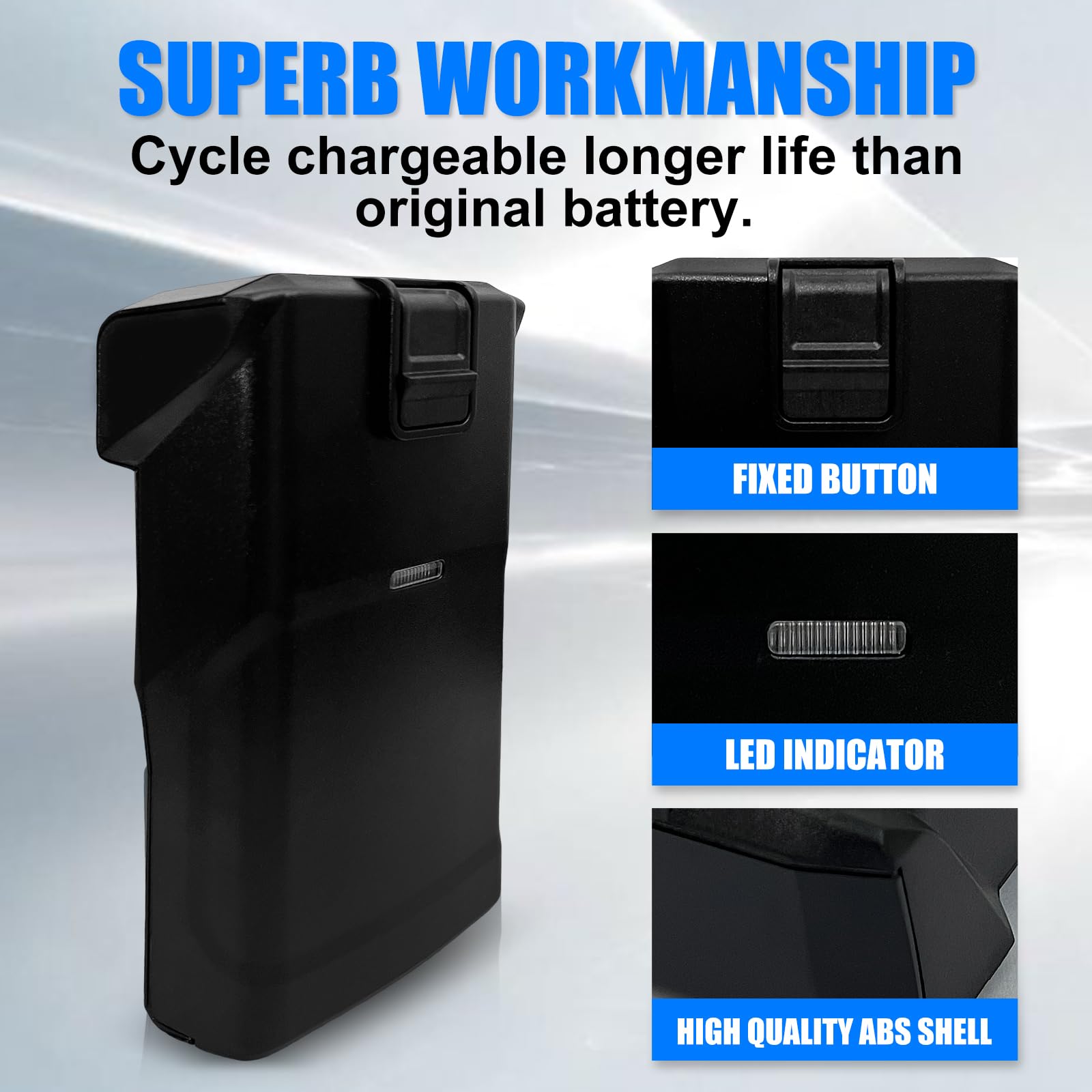 21,6 V 3,0 Ah Batterie pour aspirateur Hoover H-Free 100, remplacement pour batterie Hoover B012, Lithium Ion