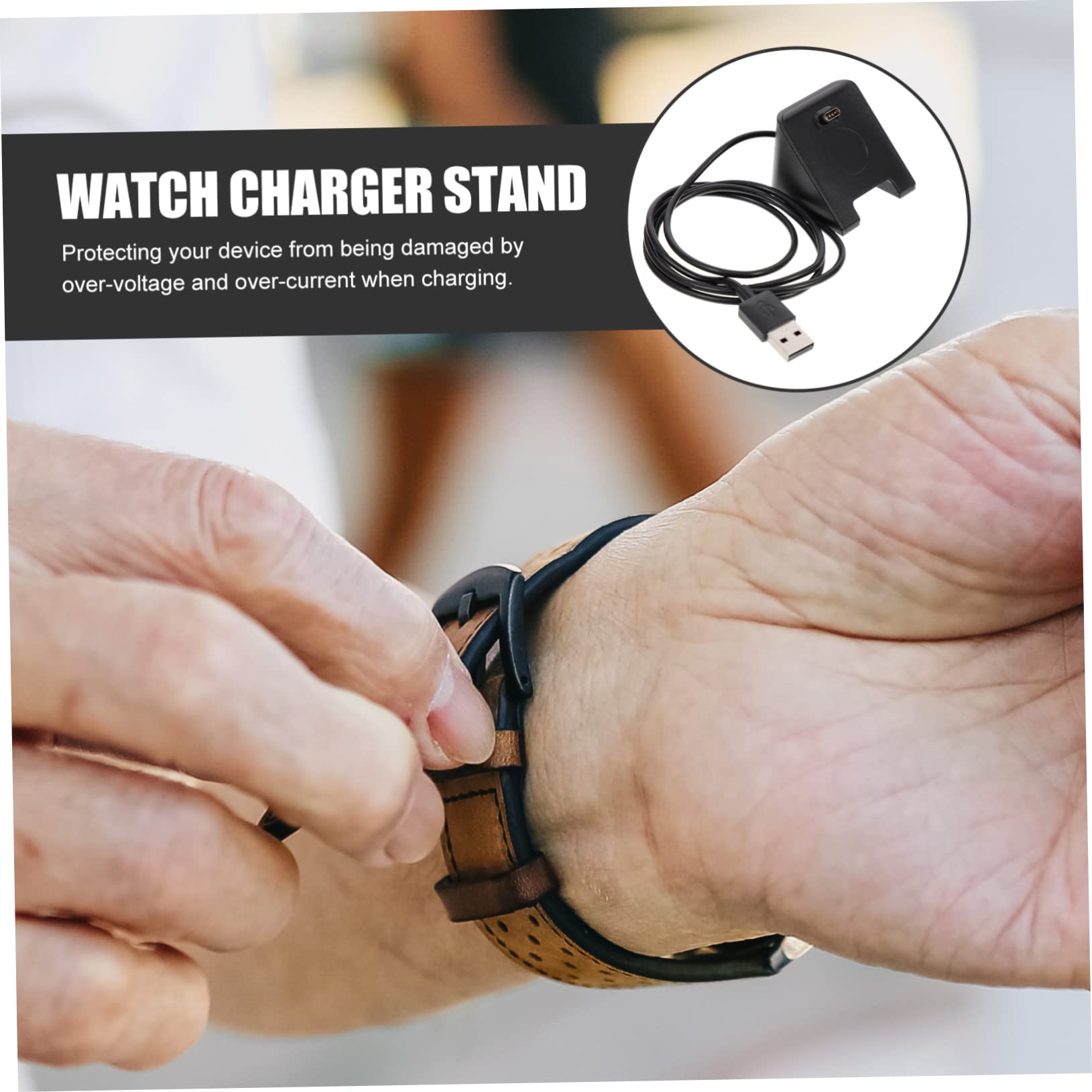 Gatuida 4pezzi Caricatore Da Tavolo Per Smartwatch Ricarica Veloce e Stabile Design Elegante e Portatile Dock Di Ricarica Professionale e Pratico Compatibile Con Smartwatch