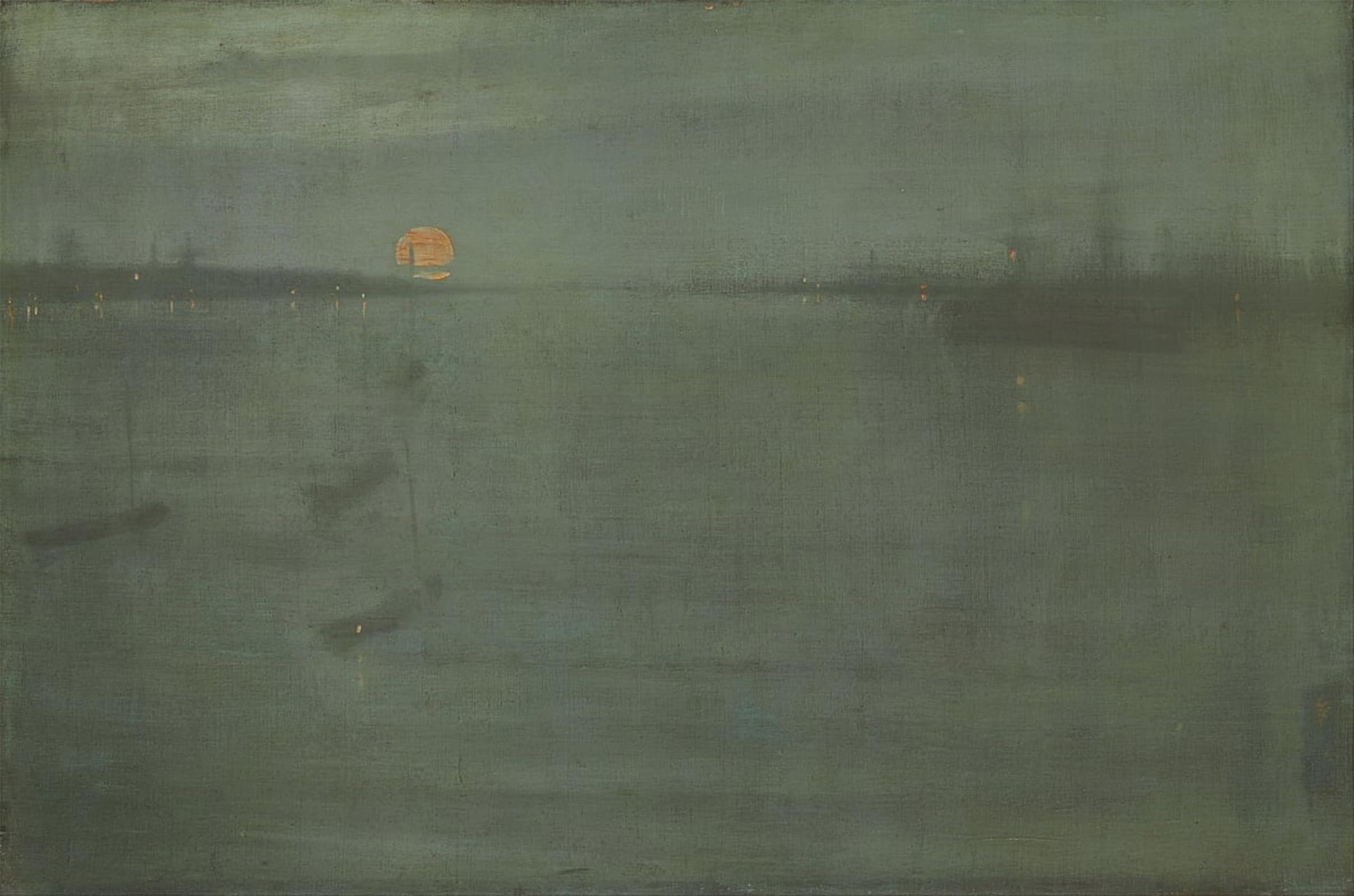 ARTXLXXBN Famous Painting Canvas Artwork Graffiti Print Nocturneand Gold Southampton Water by Jamess Abbott Mcneill Whistler Portrait Canvas Image for Home Decor 60x90cm