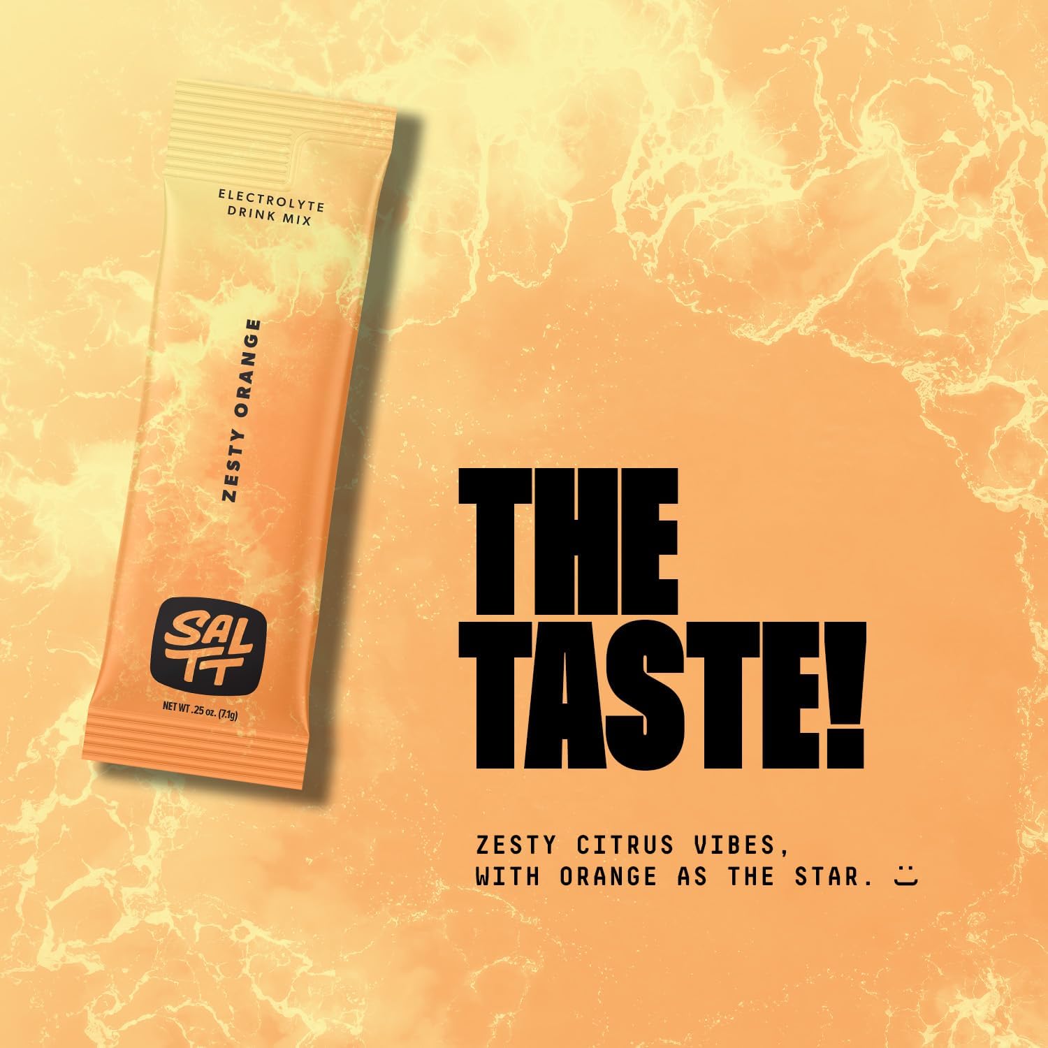 SALTT Electrolyte Packets - Zesty Orange (30 Sticks) - Zero Sugar image 5