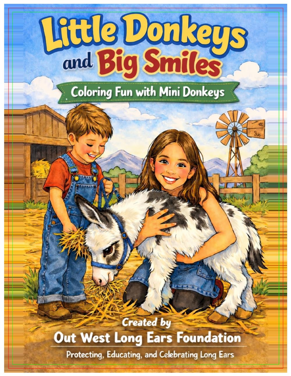 Little Donkeys and Big Smiles: Coloring Fun with Mini Donkeys