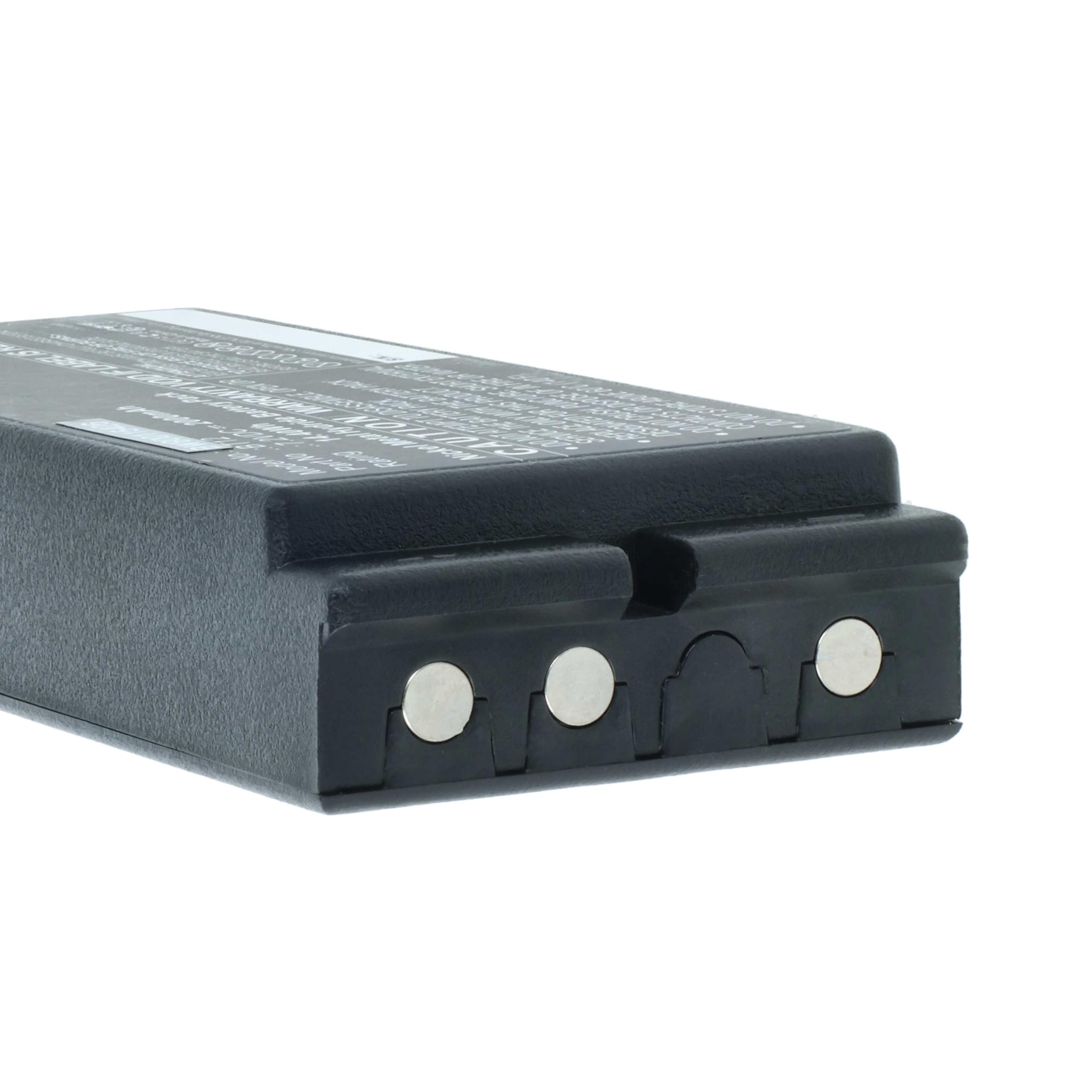 vhbw 2X batería reemplaza Ikusi BT12, 2303696 para Mando a Distancia Industrial (2000 mAh, 7,2 V, NiMH) - Negro