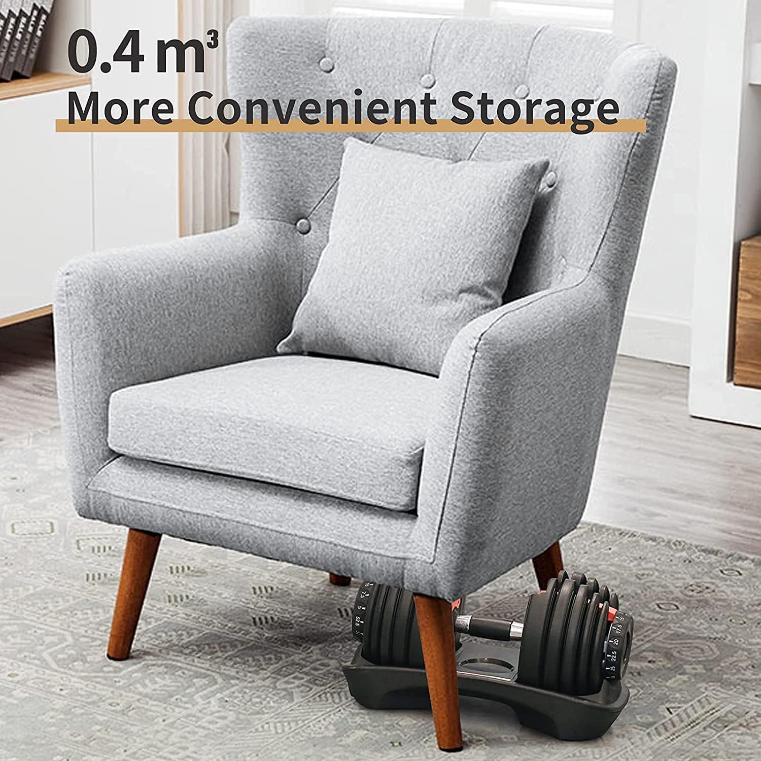 SND Adjustable Dumbbells, Fast Adjustable Weights Single Dumbbell,5-52.5LBS Exercise & Fitness Dumbbells, Training Equipment for Men Women Home Gym Exercise Strength Core Fitness Training (Single) : Sports & Outdoors