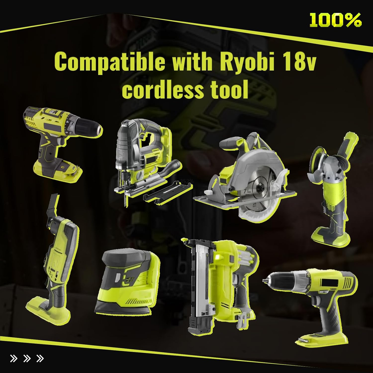 VINIDA 3.6Ah 2Packs P102 18 Volt Lithium-ion Replacement for Ryobi 18V Battery Compatible with Ryobi Battery P104 P105 P108 P189 P190 PBP006 PBP2005 Cordless Tools