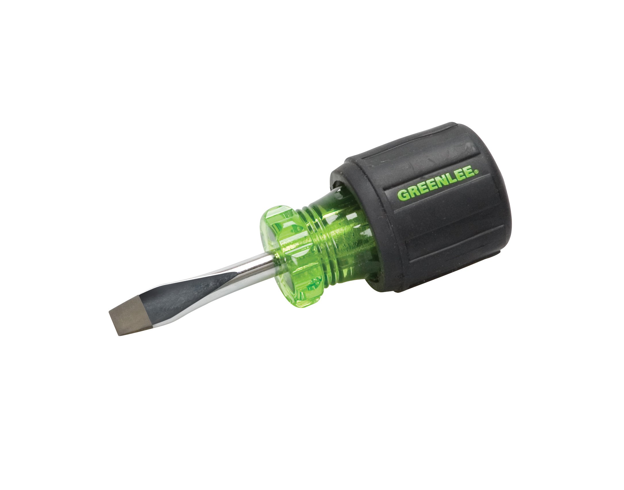 Amazon.com: Greenlee 0153-28C Stubby Screwdriver, Flat Blade, 1/4