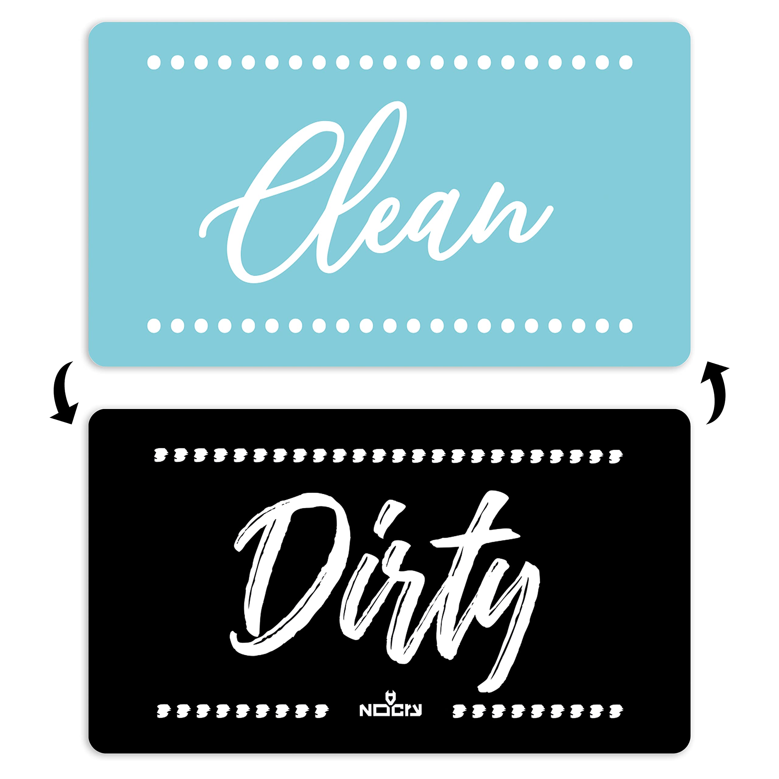 Dishwasher Magnet Clean Dirty Sign for Better Kitchen Organization; Double Sided Clean Dirty Magnet for Dishwasher, Waterproof Dirty Clean Dishwasher Magnet; Strong Dishwasher Clean Dirty Sign