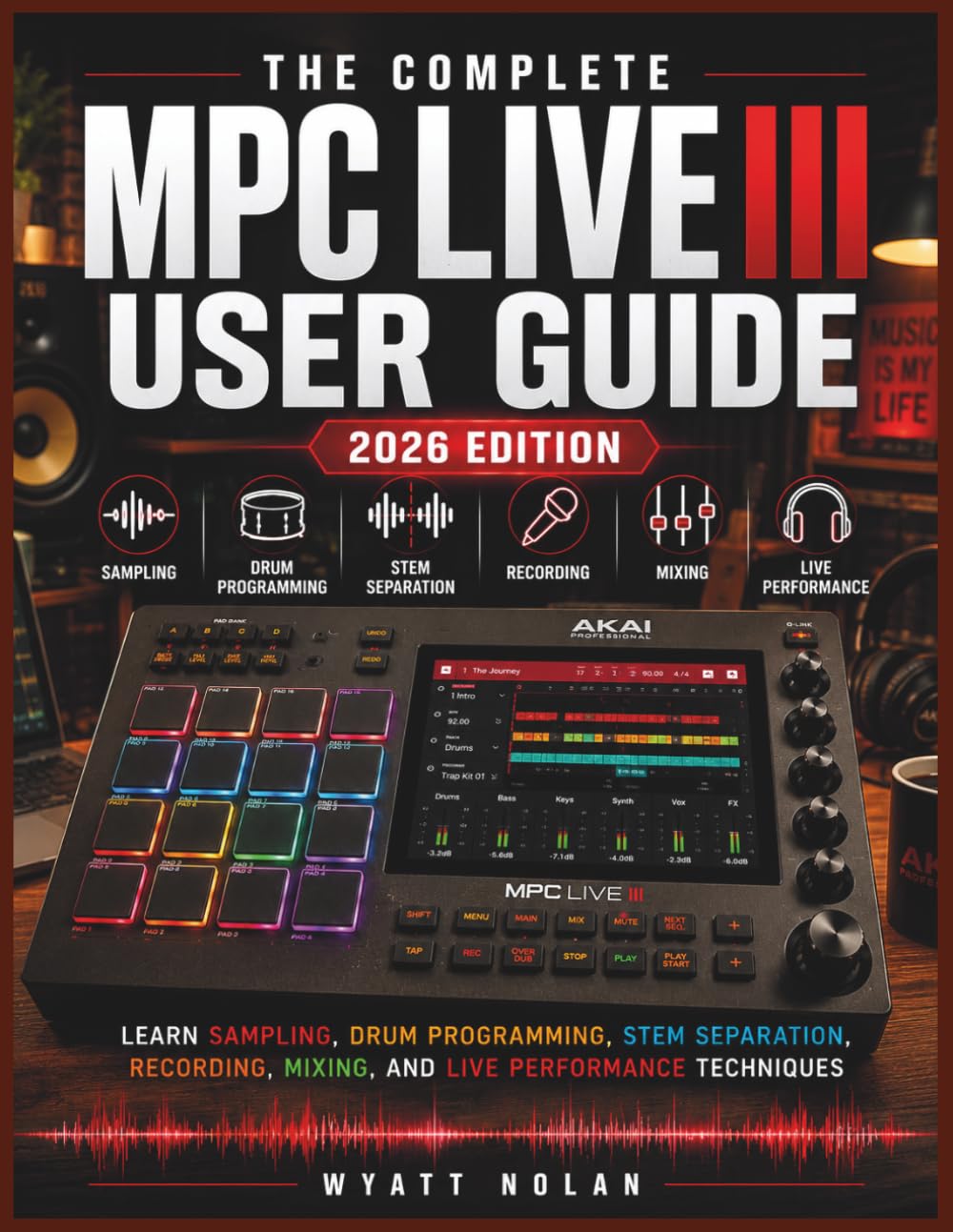 THE COMPLETE MPC LIVE III USER GUIDE (2026 EDITION): Learn Sampling, Drum Programming, Stem Separation, Recording, Mixing, and Live Performance Techniques
