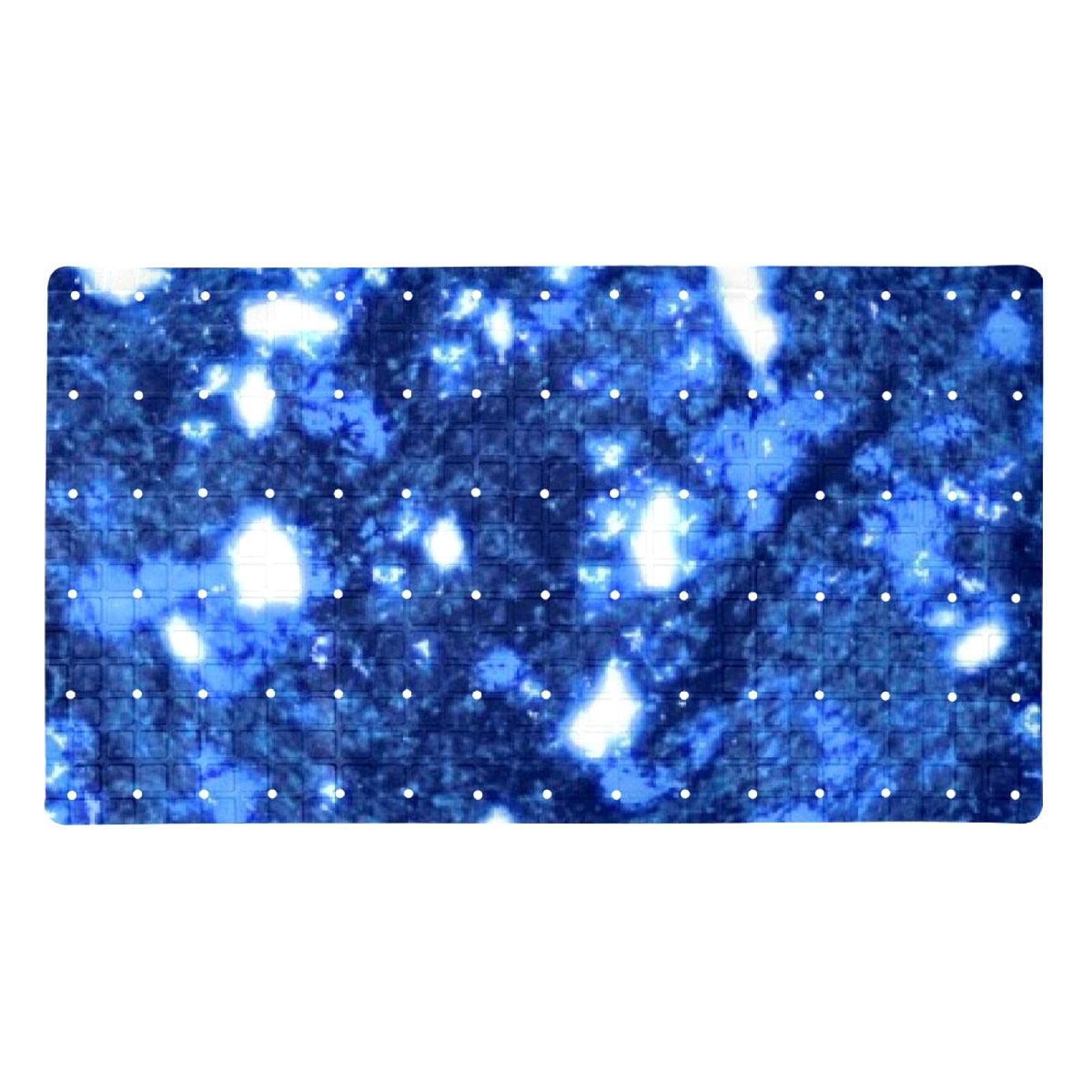 Tapis de baignoire bleu sécurisé pour personnes âgées et seniors