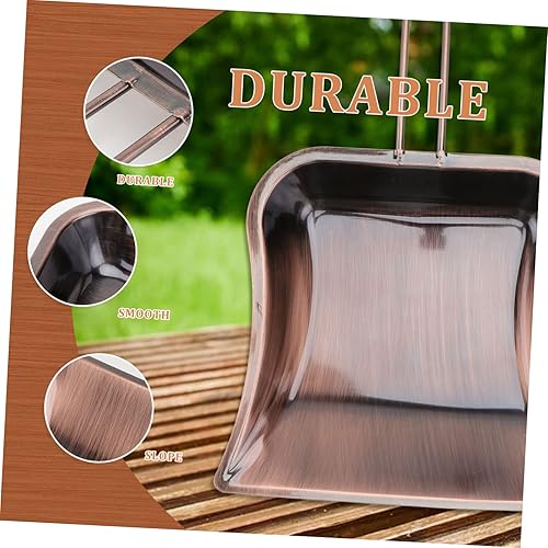 Miniatura 2 de 1 recogedor compacto de latón con diseño retro, superficie lisa para una fácil limpieza, uso decorativo, recogedor del hogar para suministros de