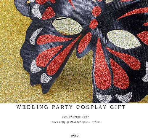 Miniatura 13 de Máscara de mariposa para mascarada, máscara de Mardi Gras, máscara de Halloween, media máscara, accesorio, fiesta de carnaval para mujeres y niñas