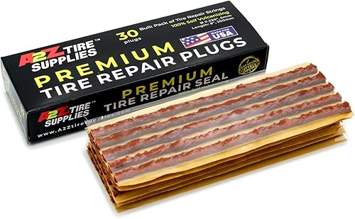 A2Z Tire Supplies Sello de reparación de neumáticos plano sin cámara marrón (30, 8 pulgadas) A2Z Tire Supplies Sello de reparación de neumáticos plano sin cámara marrón (30, 8 pulgadas)