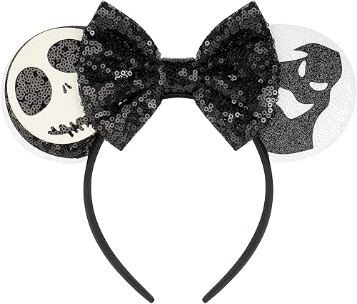 FANYITY Orejas de ratón, diadema de lentejuelas con orejas de ratón para niños, niñas y mujeres, Halloween y viaje de Disney (HYL)