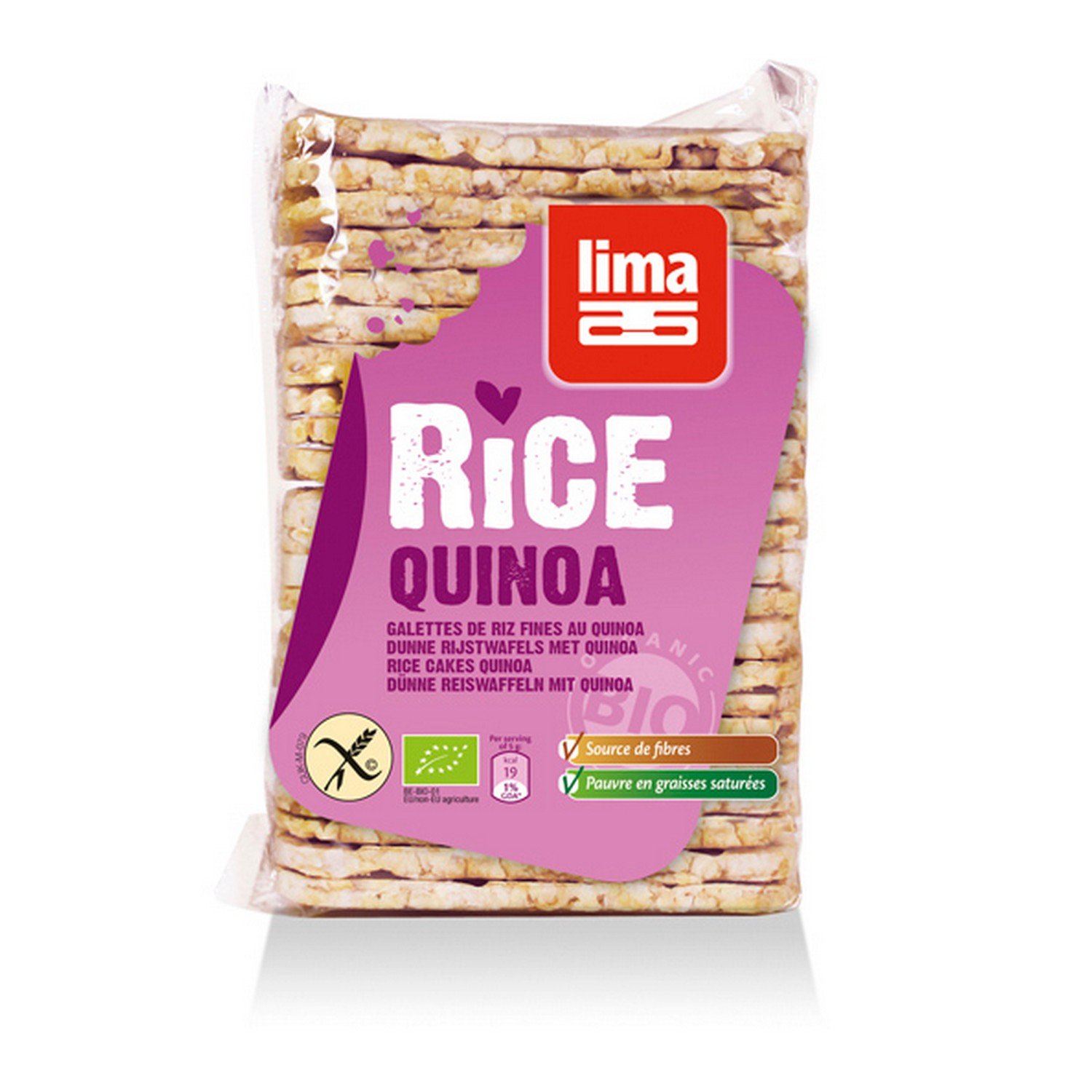 LIMA - TORTITAS DE ARROZ FINAS DE QUINOA 130G