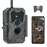 Meidase Trail Camera P90 Pro, WiFi Bluetooth, Super-Low-Light Sensitivity, 120 View Angle, 48MP 1296p, Night Vision, Motion Activated, Waterproof, Live Stream to Cell Phone for Hunting Game Cameras