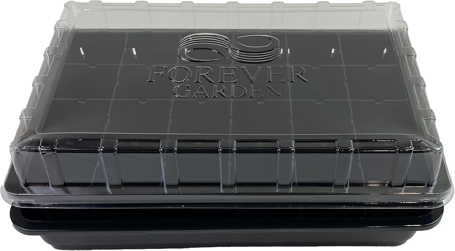 Genesis Seed Starting Kit 24-Cell, Self-Watering and Greenhouse Covered, Reusable 24-Cell Seed Starter Tray