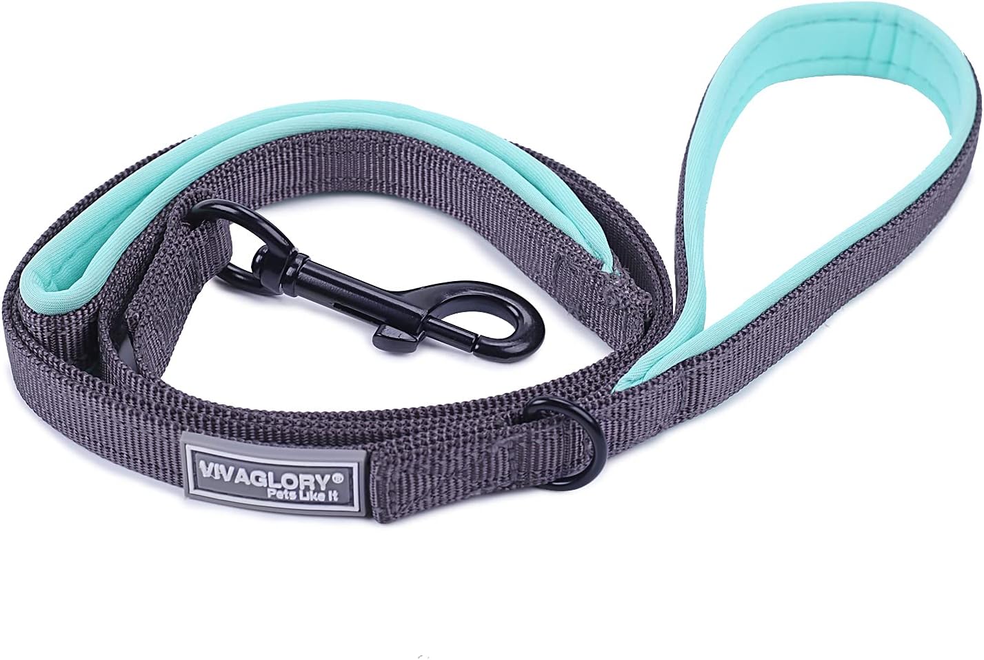 VIVAGLORY Dog Lead Twingrip Double Handle Dog Lead, Leash with Traffic Handle & 2 Loop for Walking & Training - Image 5